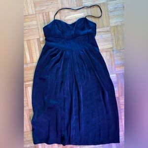 doo.ri Charcoal Grey Silk Halter Dress 6